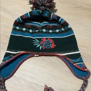 Smartwool Wool Nordic Cozy Green Blue Red Winter Hat